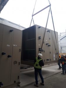 Installation of air handling units at Farquharson
